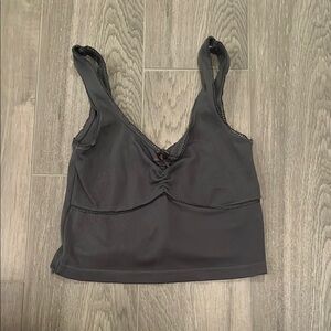 Suzette Collection Girls Grey Sleeveless Tank Top Size: XS/S